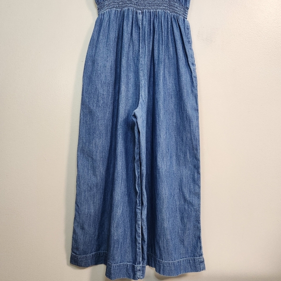 🌸 💙 GAP Kids Cotton Denim Blue Jumpsuit, Size 8 ~ EUC - Picture 6 of 10